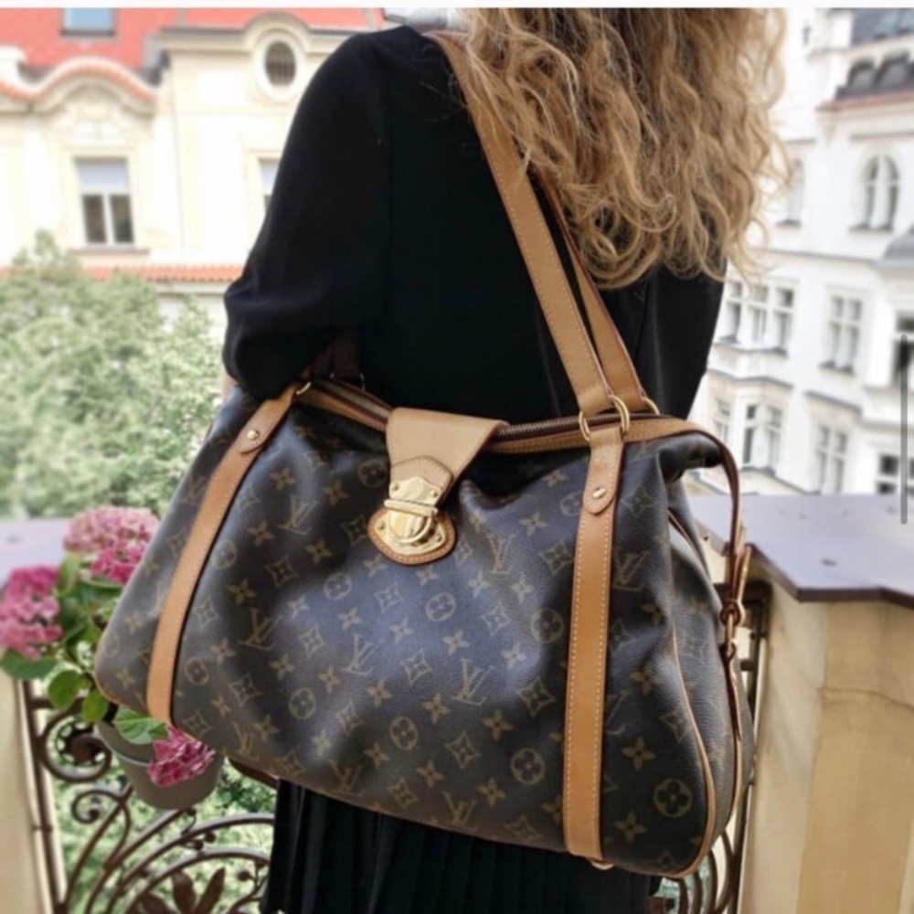 Authentic Louis Vuitton Stresa GM Monogram bag.